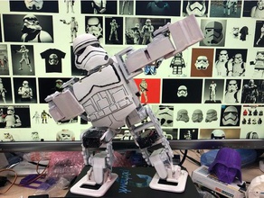 robohero stormtrooper Robotik arduino robot 3d print model - Mito3D