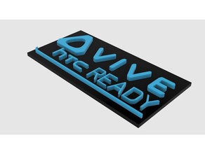 htc vive vr-ready - computer case badge vr-Brille 3d print model - Mito3D