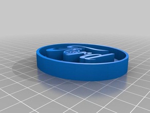 ford keychain keychains 3d print model - Mito3D