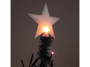 natal topper estrelas decoração 3d print model - Mito3D