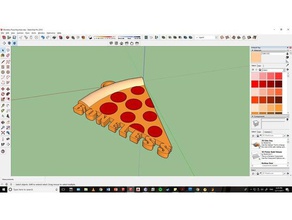 Kemiksiz pizza Anahtarlık 3d print model - Mito3D