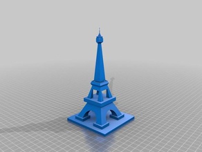simple eiffel tower buildings & structures 3d print model - Mito3D