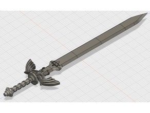 maître d'épée en pleine taille accessoires de jeu lien sword master nintendo prop l'épée zelda 3d print model - Mito3D