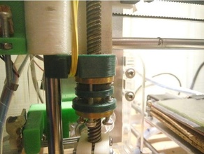 adjustable anti-backlash nut t8 tr8 acme lead screw 3d printer parts 3d print model - Mito3D