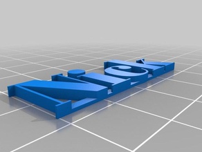 my customized 3d name plate sculptures 3d print model - Mito3D