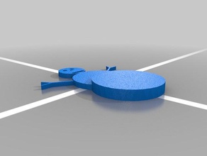 pupazzo di neve art 3d print model - Mito3D