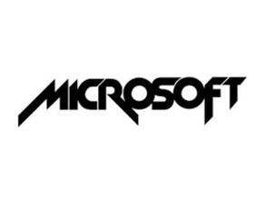microsoft logo 1980-1982 signs & logos old outline template 3d print model - Mito3D