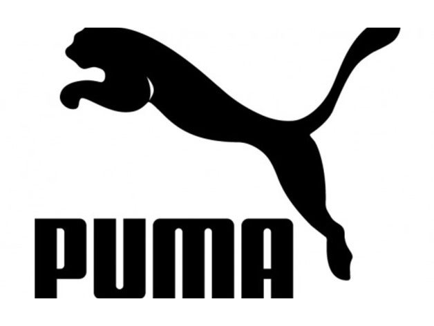 puma logo 1988- signs & logos old outline template 3D print model - Mito3D