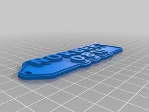 norbi gro keychains customized 3d print model - Mito3D