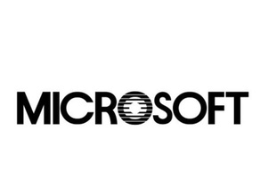 microsoft logo 1982-1987 signs & logos old outline template 3d print model - Mito3D