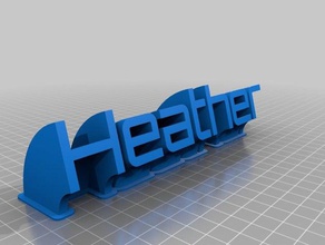 heather office kundengebundene 3d print model - Mito3D