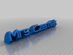 amy office personalizado 3d print model - Mito3D