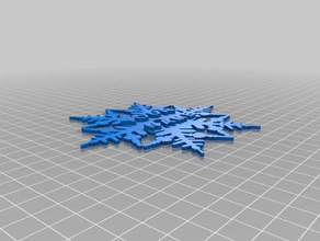 download snowflake ornament 3d printing christmas decoration tree cool easy print snow 3d print model - Mito3D