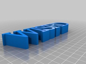 wisrd 3d logo printing 3d print model - Mito3D