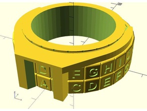 sistema de cifrado anillo v4 matemáticas 3d print model - Mito3D