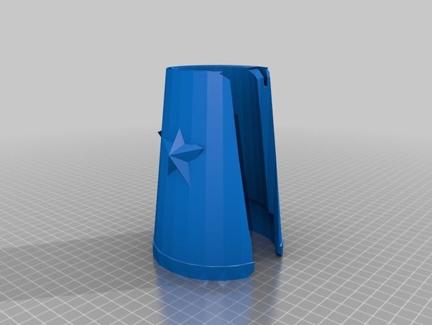 star bracer Armbänder Rüstung Armschiene Sterne tragbar 3D print model - Mito3D