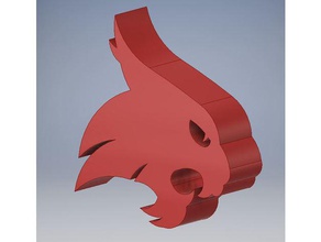 texas state bobcat logo 3d printing san marcos txst 3d print model - Mito3D