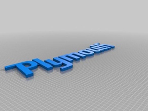 plymouth logo vehicles badge brand car classic mopar muscle vehicle 3d print model - Mito3D