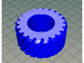 helical gear mechanical toys 3d print model - Mito3D