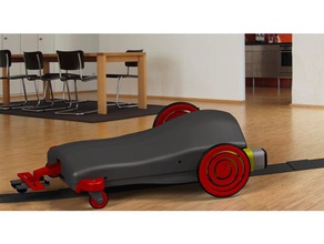 line follower car removable black robotics 3d print model - Mito3D