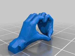 Herz Hände 3d-drucken 3d print model - Mito3D