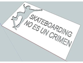 graffiti, skateboarding no es un crimen Kriminalität nicht Die 3d-Drucker Skateboarden die graffiti uruguay el mejor pais vieja puta 3d print model - Mito3D