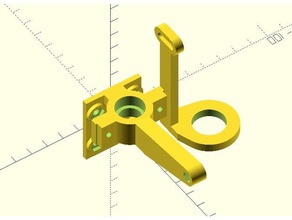 bowden e3d v6 mount geeetech prusa i3 pro b 3d printer parts rework 3d print model - Mito3D