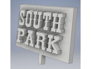 south park sinal sinais e logotipos cartman logotipo southpark 3d print model - Mito3D