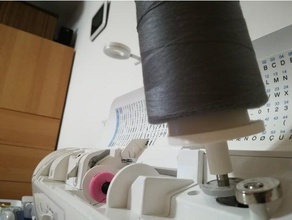 anillo de soporte bobina la máquina coser impresión en 3d el adaptador hecho casa costura 3d print model - Mito3D