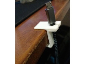 simple cable holder organization android phone management iphone usb wire 3d print model - Mito3D