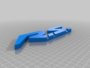 renault rs logo vehicles car french logotype sport vehicle 3d print model - Mito3D
