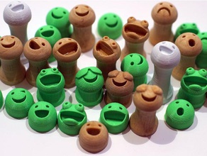 Freunde facehook - Kühlschrank-Magnete Haken Kleiderbügel Organisation emoji Kühlschrank-magnet hanger magnet Handtuchhaken 3d print model - Mito3D