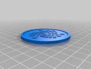 iota digital coin 60x3mm miota v1 coins & badges digitaol 3d print model - Mito3D
