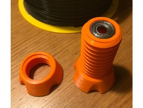 quick change universal spool holder ribs 3d printer accessories filament 3d print model - Mito3D