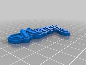 6p kerry keychains customized 3d print model - Mito3D