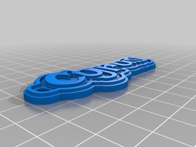 6 p cyrus Anahtarlık özelleştirilmiş 3D print model - Mito3D