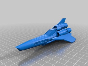 battlestar galactica - viper mark 2 v6 araçlar cylon 3d print model - Mito3D