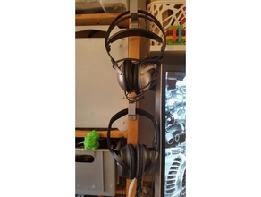 headphones holder organization headphone stand 3d print model - Mito3D