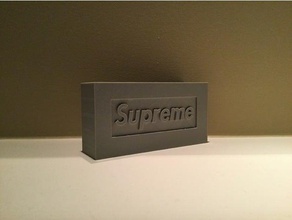 supreme brick signs & logos 3d print model - Mito3D