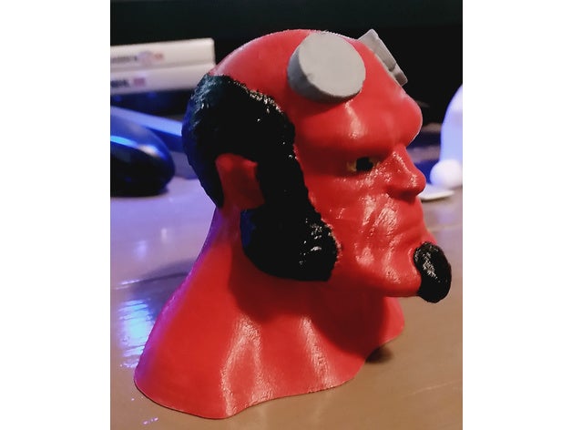 hell boy remix art 3D print model - Mito3D