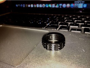 tachonado de anillo los anillos fusion 360 jmu jmu3space meshmixer 3d print model - Mito3D