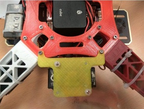 lidar-lite v3 yan f450 quad çerçeve monte edin diy lidarlite 3d print model - Mito3D