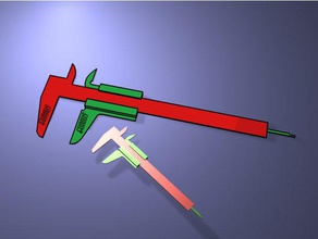 vernier pinças gnamp de engenharia 3d print model - Mito3D