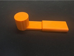 mini colisão chave do martelo as ferramentas a lock pick picking bloqueio picaretas pardais 3d print model - Mito3D