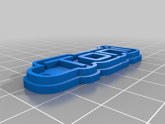 toni i portachiavi su misura 3D print model - Mito3D