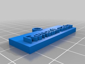 renault cacia trousseau de clés porte-clés personnalisé 3d print model - Mito3D