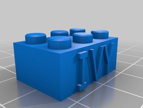 özelleştirilmiş lego blok kolye Anahtarlık ıvy benim inşaat oyuncaklar 3d print model - Mito3D