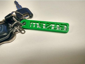 mazda key chain keychains 323f jdm keychain logo miata speed mx5 rx7 3d print model - Mito3D