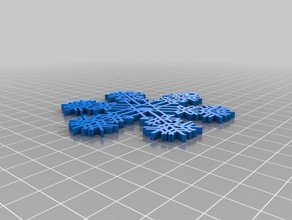 ms Rauschen verbessert die Schneeflocken über Schneeflocken-Maschine interaktive Kunst kundengebundene 3d print model - Mito3D