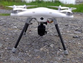 phantom drone round leg 3d printing dji 2 3 3d print model - Mito3D